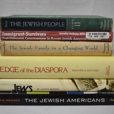 6 Hardcover Books on Jewish History in America: The Jewish People...