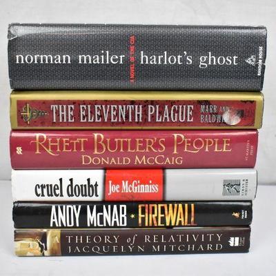 6 Hardcover Fiction Books: Norman Mailer -to- Jacquelyn Mitchard