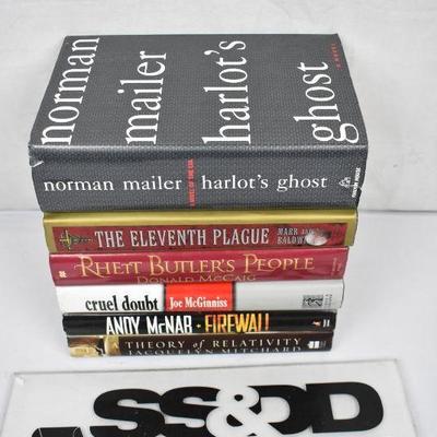 6 Hardcover Fiction Books: Norman Mailer -to- Jacquelyn Mitchard