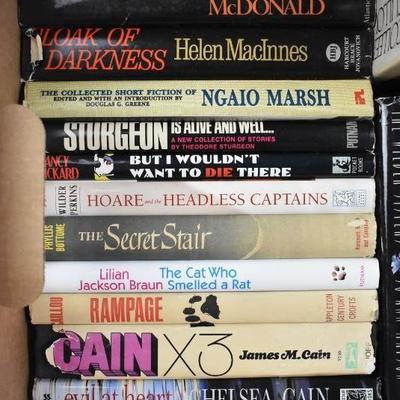 Box of Fiction Hardcover Books, Qty 18: Provenance -to- Kellerman
