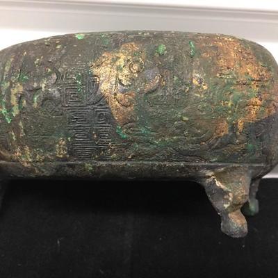 Ancient Chinese Bronze Bowl Ritual Vessel