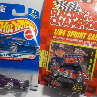 2000 hot wheels 1st edition of hammered and 97 sprint car.