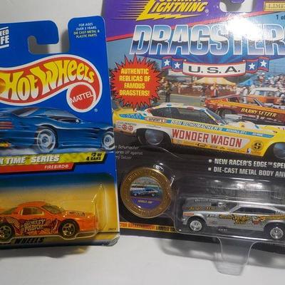 Hot wheels snack time series and Jungle jim stock racer.