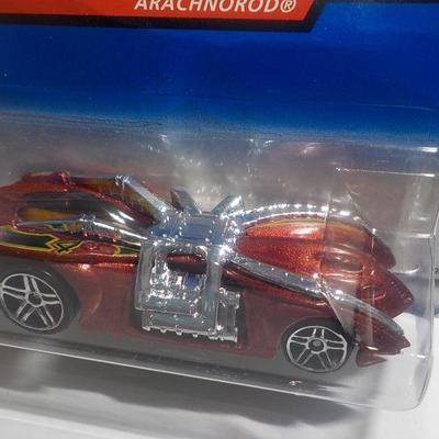Hot wheels "Arachnorod" car racer & famous "Drag-on Lady.