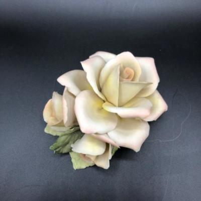 Porcelain Roses Figurine by R & S Golden Crown 