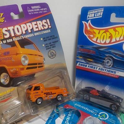 2000 hot wheels Austin Healy and show stopper Ford van pickup