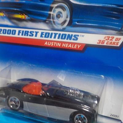 2000 hot wheels Austin Healy and show stopper Ford van pickup