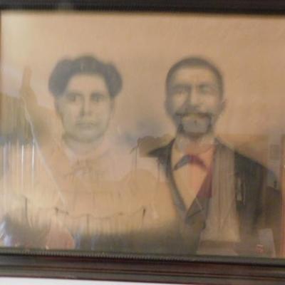 Vintage Portrait of Couple Framed 22