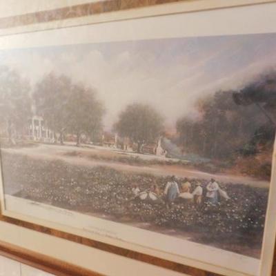 Cotton and Company:  Harvesting the Fields Artist Proof 1/35 Framed 30