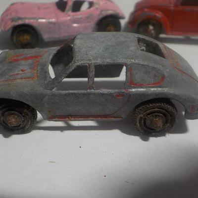 4- Very old Rare Tootsie cars and match box. 1960's.