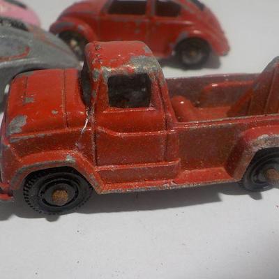 4- Very old Rare Tootsie cars and match box. 1960's.