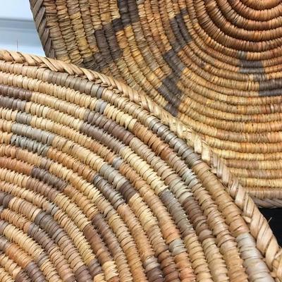 Vintage Hand Woven Native American Wedding Basket Lot (2)