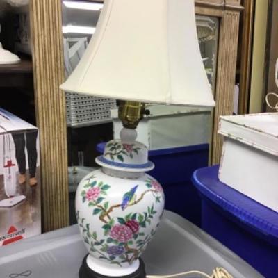Vintage Ginger Jar Lamp with Shade