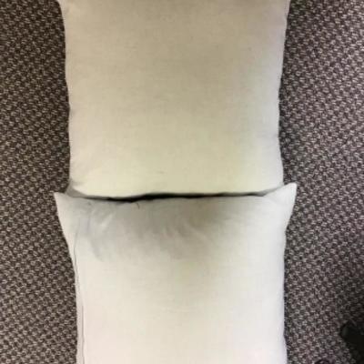 Set of Two (2) Pillows Embroidered and AppliquÃ©d