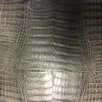 Faux Grey Skin Pillow with Tweed Back