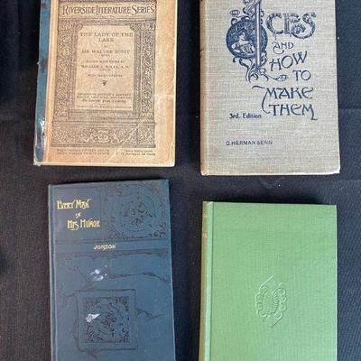 Lot of 8 Old Turn of the Century Books 