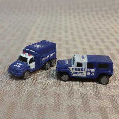 Four (4) Miniature Emergency Vehicles Police Fire