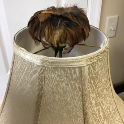 Alabaster Lamp with Shade 