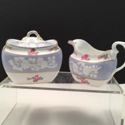 Spode Copeland China Maritime Rose Sugar and Creamer