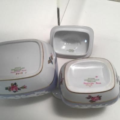Spode Copeland China Maritime Rose Sugar and Creamer