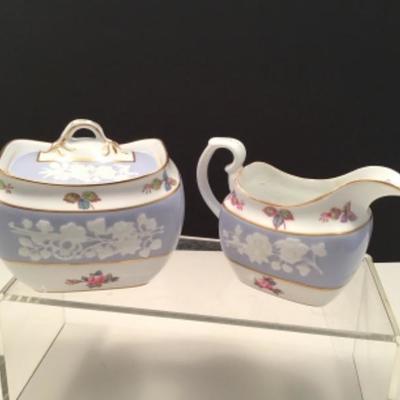 Spode Copeland China Maritime Rose Sugar and Creamer