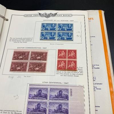 American Plate Block Album Vol. 2 & 3 Stamp Collector Books 1938-1969