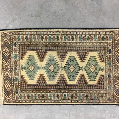 Vintage Handmade Persian Rug 27â€ x 64â€