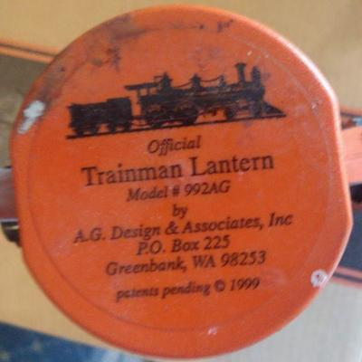 Official Trainman Lantern Orange AG Designs Railroad Switchman Light