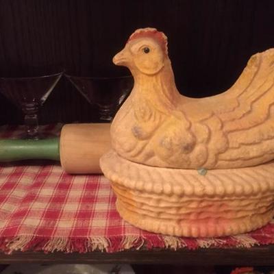 Chicken Candy Container dated 1919