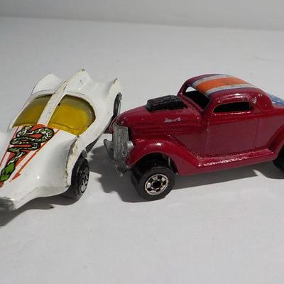 Street neet hot wheels and dragster.