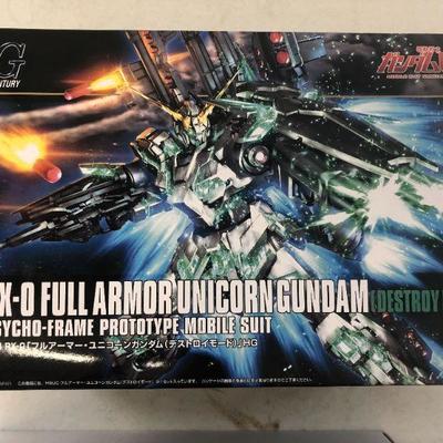 Brand New Ban Dai RX-O Full Armor Unicorn Gundam Full Psyco-Frame Prototype Mobile Suit