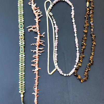 Lot of 5 Decorative Beaded Necklaces