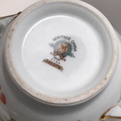 2 Pieces Noritake China Dresita Veg Bowl with Lid & Sugar Bowl With Lid