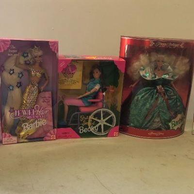 Large Lot of 68 Boxed Mostly Barbie Dolls 