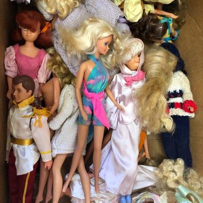 Large Lot of 68 Boxed Mostly Barbie Dolls 