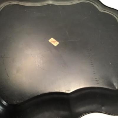 Vintage Handpainted Metal Tray Table 