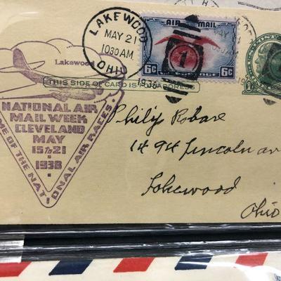 77 Original Air Mail Post First Flight 1930s Aviation Airplane First Day Covers 