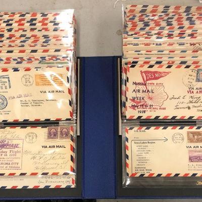 77 Original Air Mail Post First Flight 1930s Aviation Airplane First Day Covers 