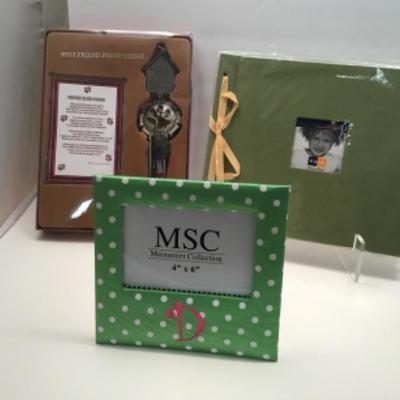 3 item lot-Best Friend Photo Chime, photo Album, Frame
