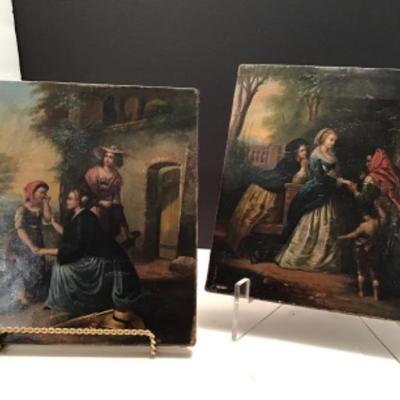 Very old antique oil paintings
