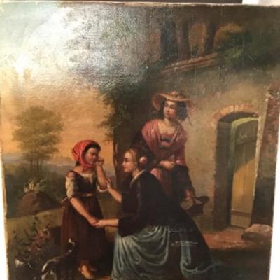 Very old antique oil paintings