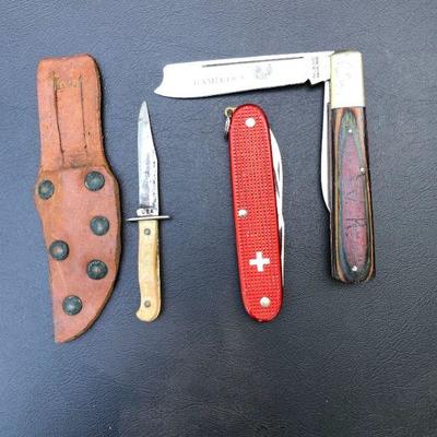 Lot of 2Vintage Knives; Cutting Knife and 1 Jack Knife