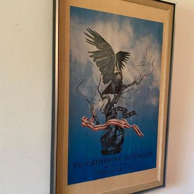 1976 Commemorative Poster The Gathering of Eagles Print