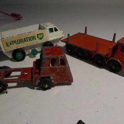 BP explorer., no.10 stake truck and a tooysie.