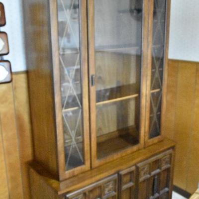 K Lot 2:  Glass Top Cabinet