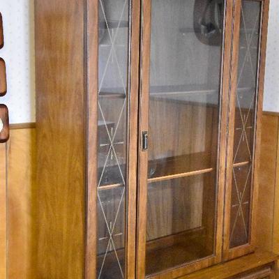 K Lot 2:  Glass Top Cabinet