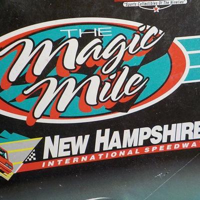 Stock car #32 band aid and New Hampshire Ford pu.