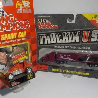 Rare #11 Pacer car and Plymouth semi die cast.