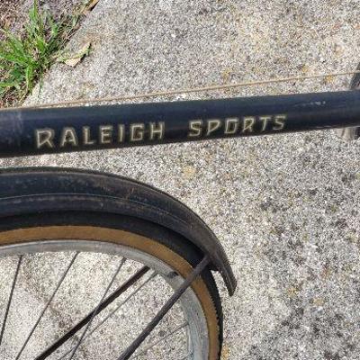 Vintage Raleigh 3 Speed Bike