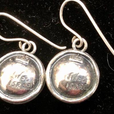 Didae Israel Sterling Silver Authentic PInk Pearl Earrings
